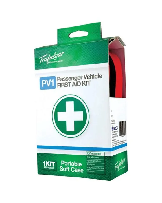 Trousse de premiers soins pour véhicules de trafalgar PV1