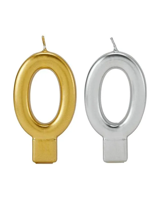 Bougie métallique numéro 0 - Assortiment