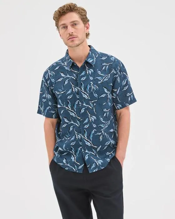 Cible Homme Linge de maison européenne manches courtes Imprimé chemise