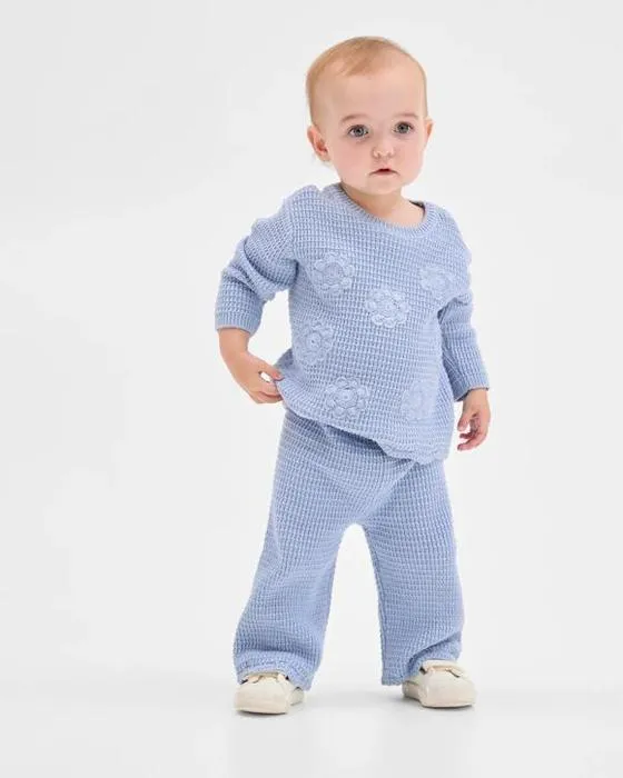 Cible bébé tricot de coton biologique Top & Pantalons 2 pièces