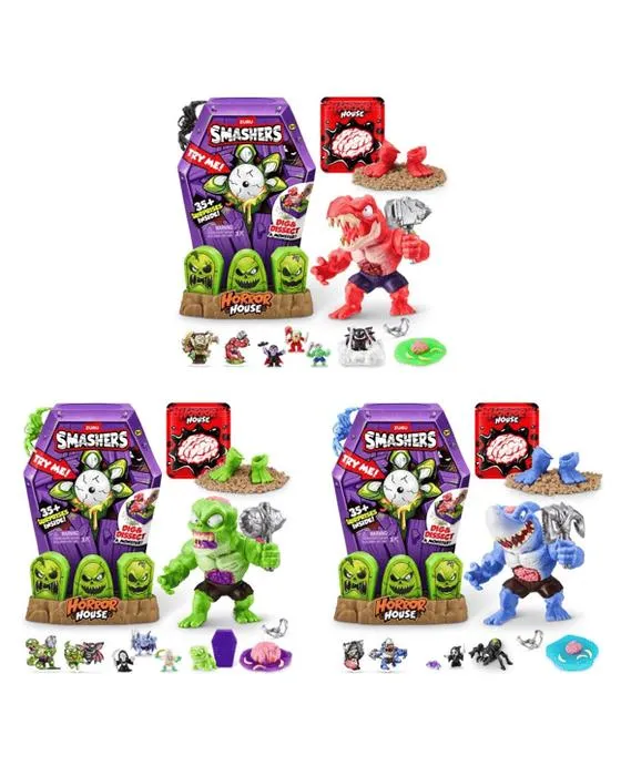 36 pièces Zuru Smashers Mega Horror House Playset - Assortiment