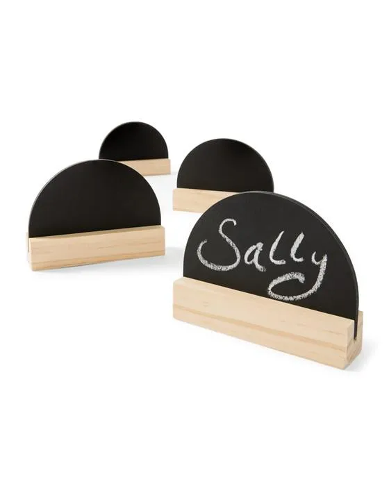 4 Pack Mini panneaux de table arc noir