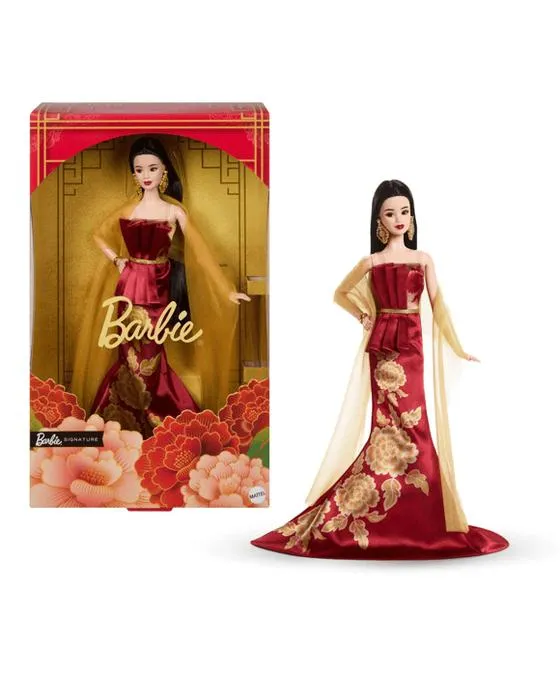 Barbie Signature Poupée de mode lunaire du Nouvel An - Rouge