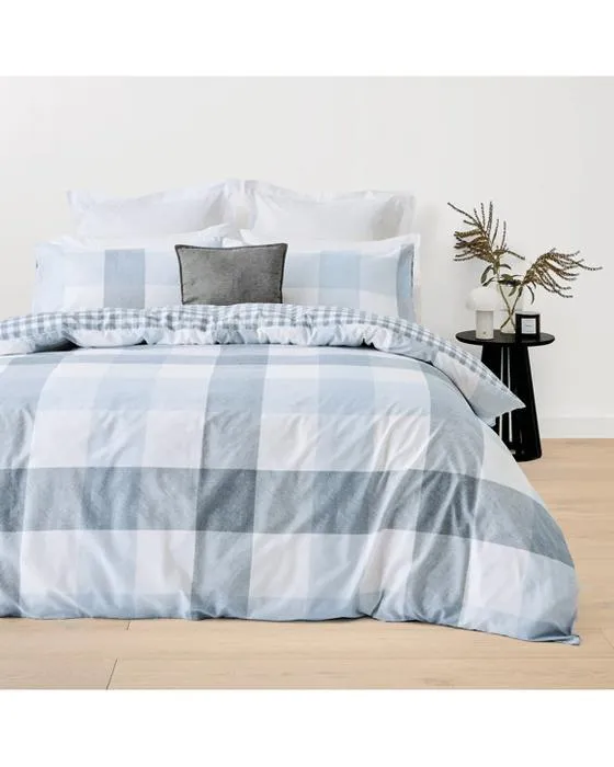 Ensemble de couverture de matelas reversible en coton Parker - Lit double