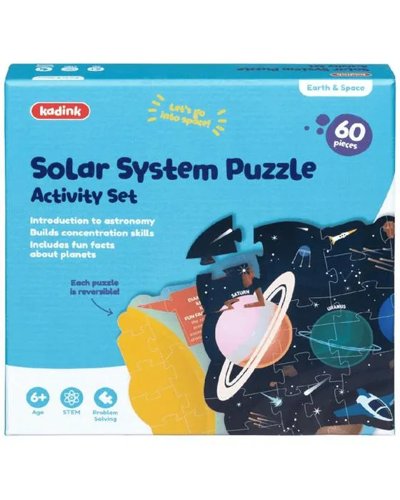 Kadink Système solaire Puzzle Jeu d'activités 60 pièces