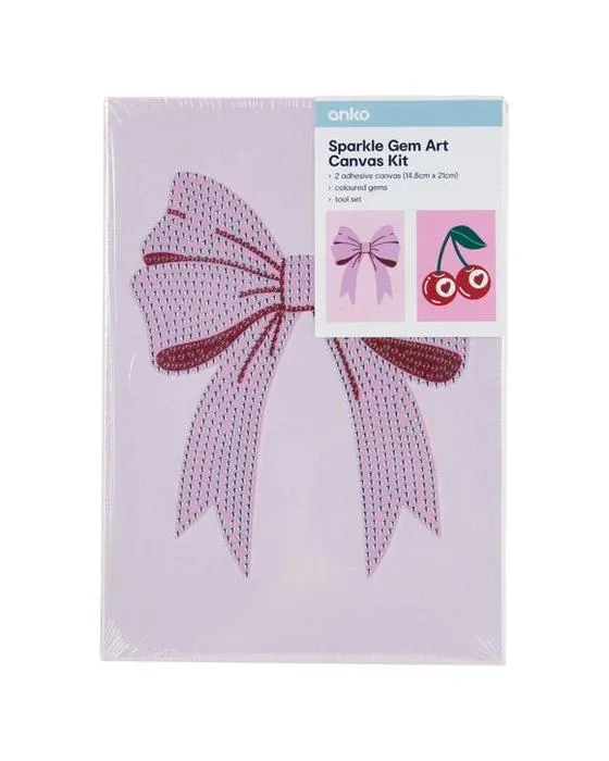 Kit de toile d'art de la gemme - Bow & Cherry