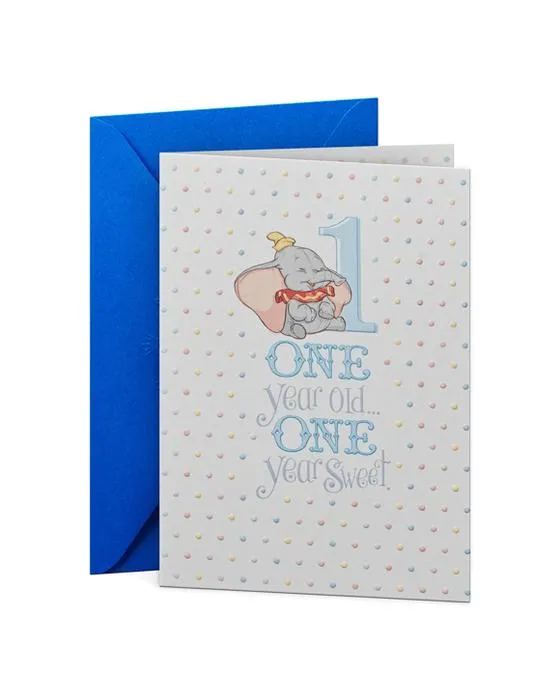 Hallmark Disney Dumbo 1er anniversaire de la carte
