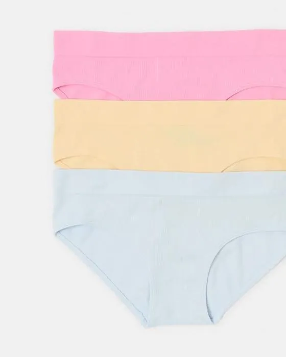 3 Pack Slips sans coutures côtelées Boyleg