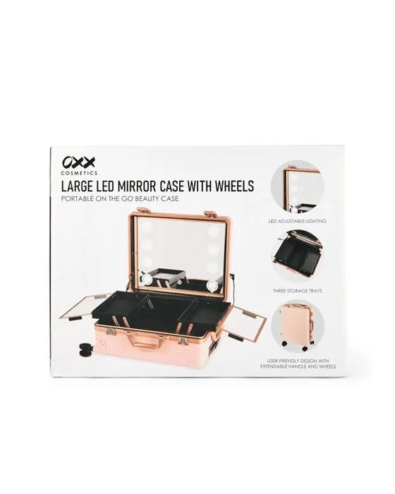 OXX Cosmétiques Grand boîtier miroir LED avec roues