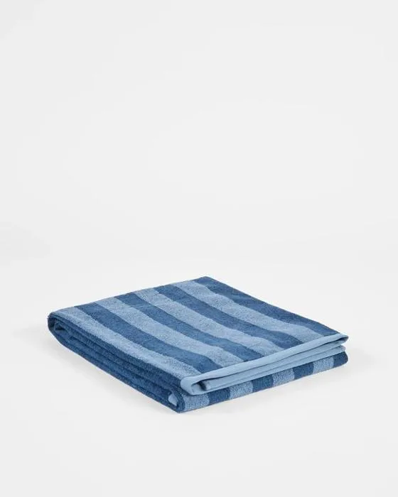 Cible Australien mélange de coton Logan bande de bain feuille - bleu