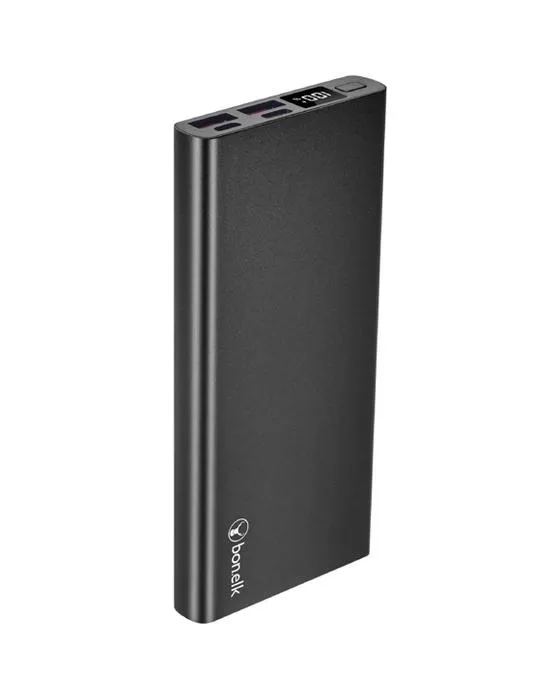 Banque de puissance mince de os 10 000mAh Noir