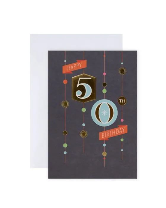 Connexions de la Carte de 50 ans Hallmark - Décorations et célébrations