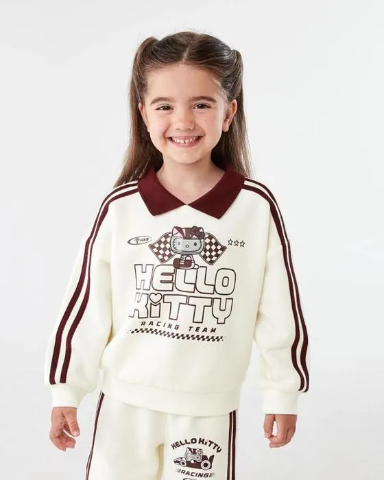 Bonjour Kitty Licence surdimensionné Col de l'équipage Sweatshirt