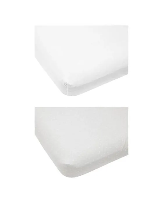 2 feuilles de lit en coton en emballage - Stars