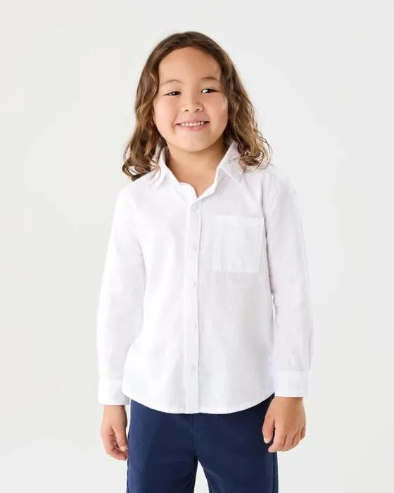 Chemise en lin manches longues