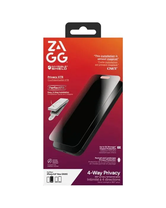 ZAGG InvisShield Elite Priv360 Protctr écran iPhone Air