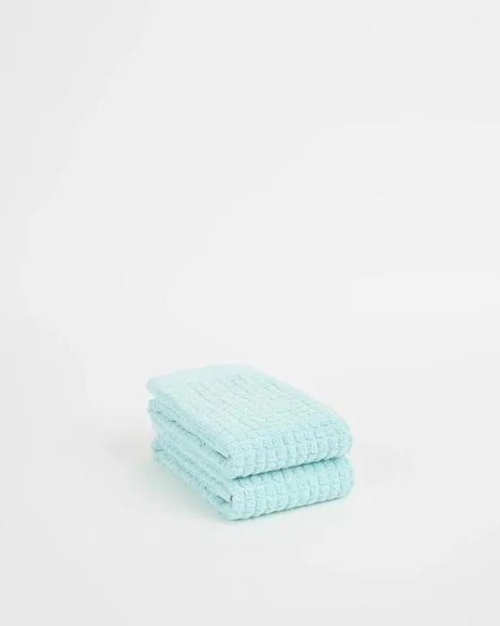 Cible Cassie Textured Australian Cotton 2 Paquet Serviette à main - Bleu