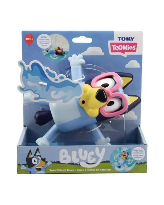 Tomy Toomies Bluey Nage Jouet de bain bleu de l'école
