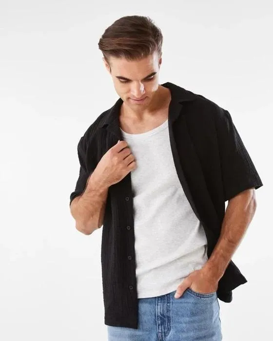 Chemise manches courtes en double tenue