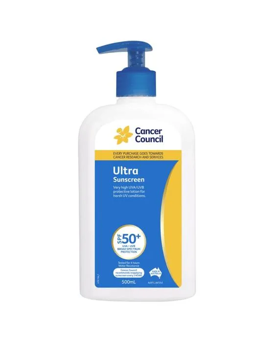 Conseil du cancer SPF50+ Ultra écran solaire 500ml