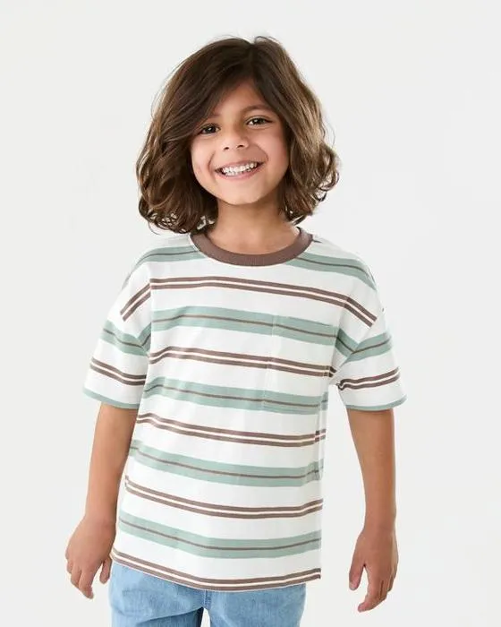 T-shirt rayé surdimensionné