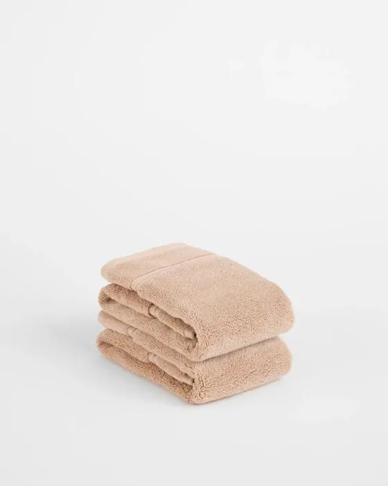 Cible de luxe coton égyptien Pile serviette à main 2 Pack - naturel
