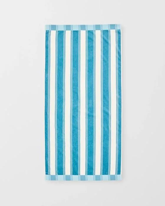 Cible Byron Stripe Australien Cotton Kids Serviette de plage - Bleu