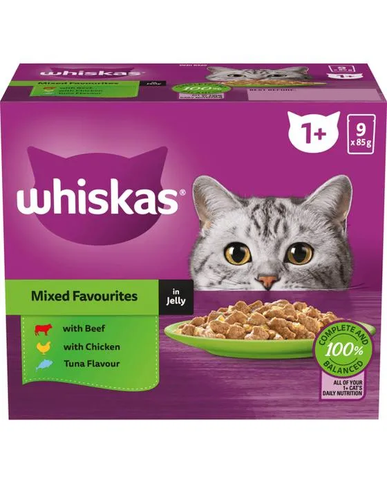 Whiskas Préférés Mixtes en Jelly