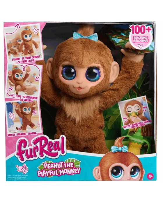 38cm fourrureVéritable arachide le jouet en peluche de singe ludique