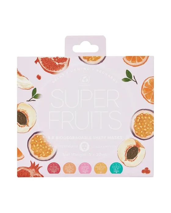 5 Pack Super Fruits Masques de feuille 20ml