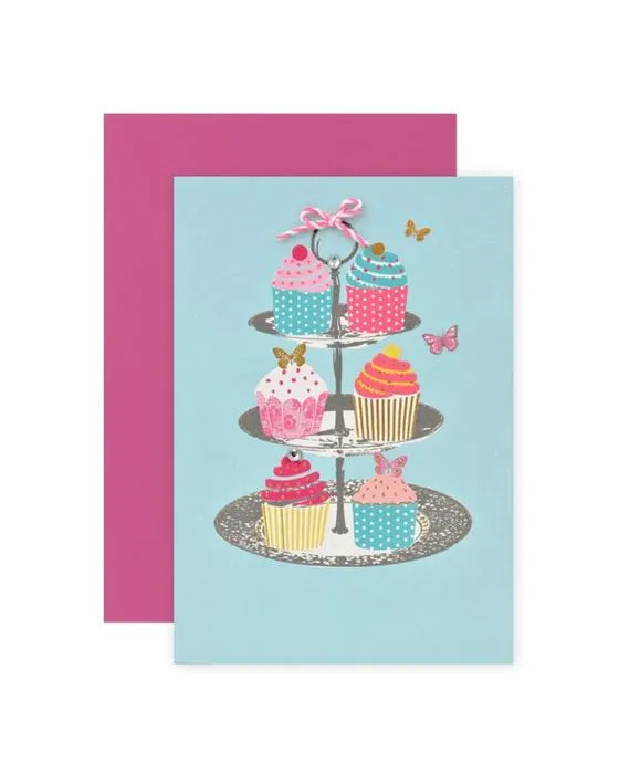 Connexions de Hallmark Carte de voeux - Cupcakes colorés