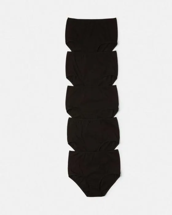 5 Packs de slips en coton stretch