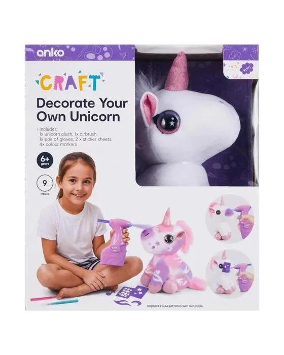 9 pièces décorer votre propre licorne