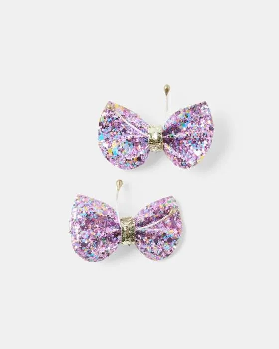 2 Pack de clips pour cheveux papillon