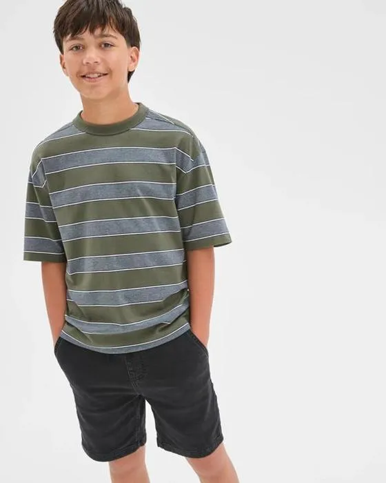 Cible Enfants Australien coton surdimensionné T-shirt rayé