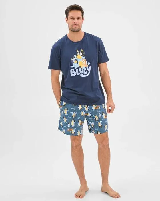 Ensemble Pyjama de coton australien bleuté de famille