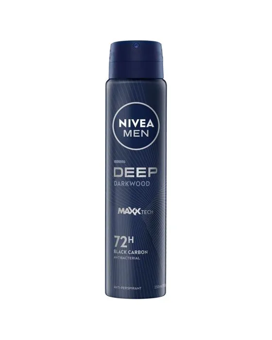 Nivea Hommes Deep Darkwood Anti-Perspirant Déodorant Aérosol 250ml