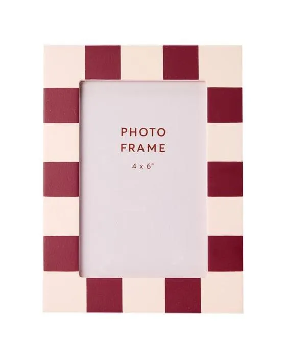 Vérifiez le cadre de photo 4 po x 6 po - Rose et Rouge