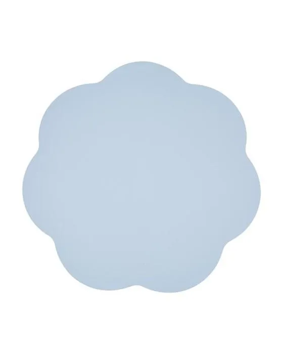 Leather look Wave Reversible Placemat - Brun et Bleu