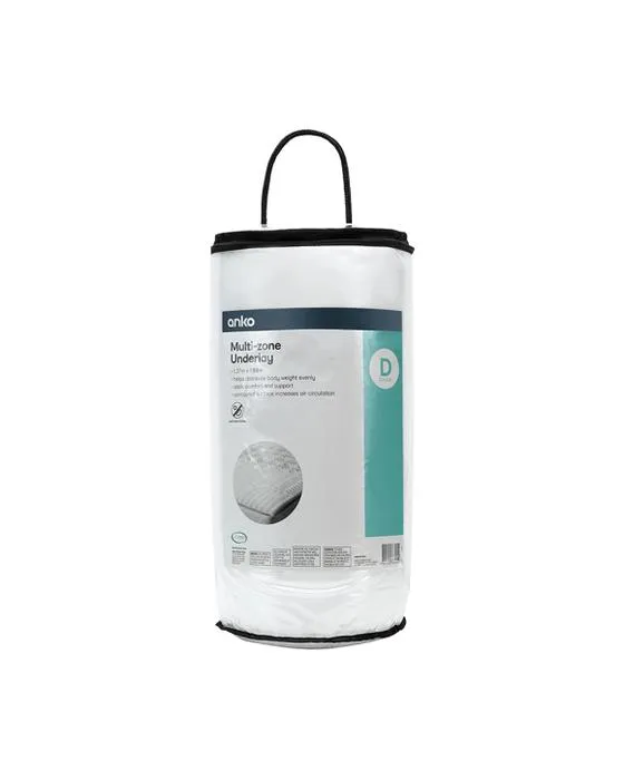 Sous-couche multizones - Lit double, blanc