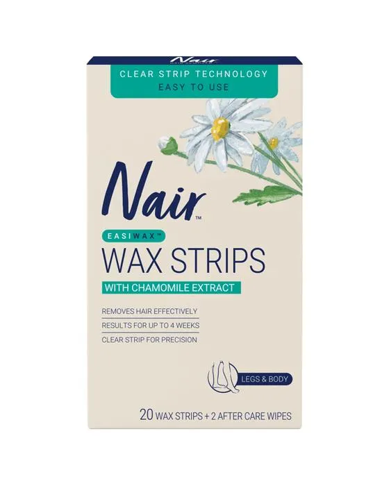 20 Pack Nair Easiwax Grandes bandes de cire