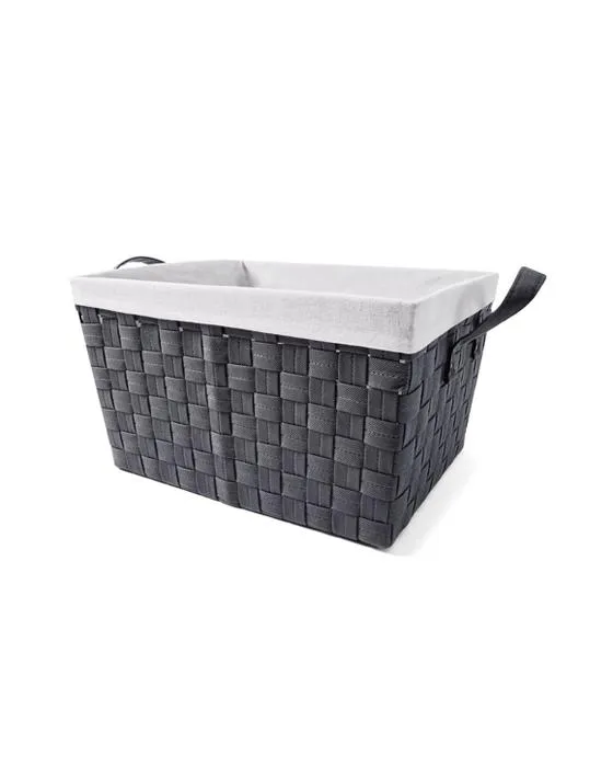 Panier non tissé avec liner - Moyen, Charbon