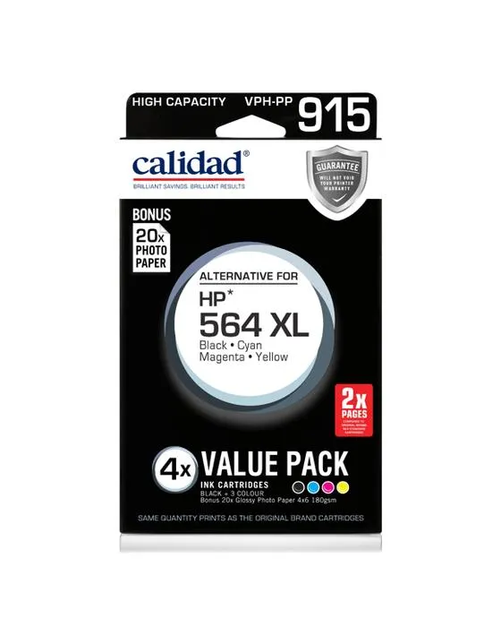 4 cartouches d'encre de haute capacité Calidad VPH-PP 915