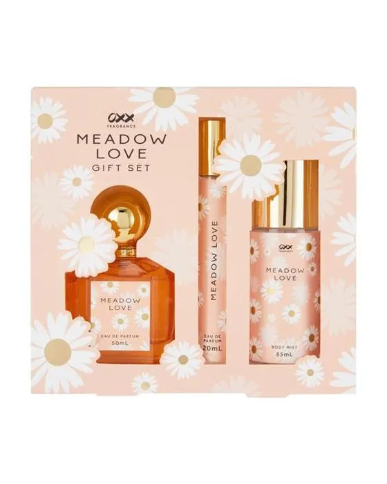 Ensemble cadeau d'amour de la fragrance OXX Meadow