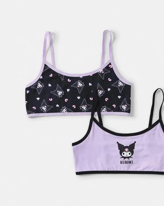 2 Pack Kuromi License Crop Top