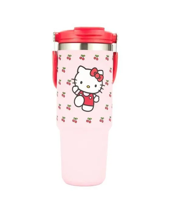 900ml Hello Kitty coupe isolée avec poignée supérieure