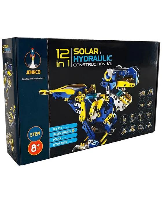 Johnco 12-en-1 Kit de construction solaire et hydraulique
