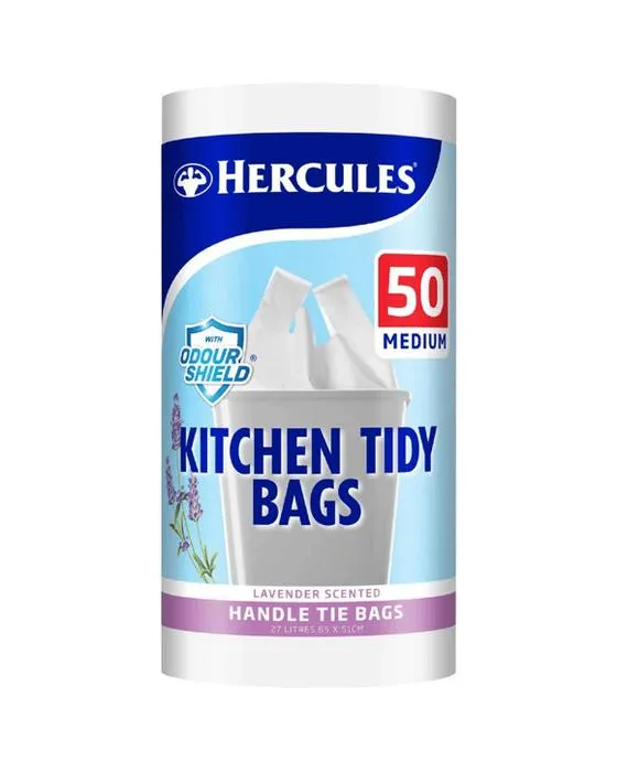 Hercules Kitchen Tidy Bags Medium 27L 50 Pack