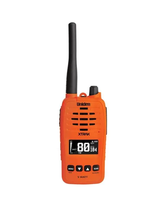 Uniden 5W Waterproof Smart UHF Radio XTRAK50 Orange