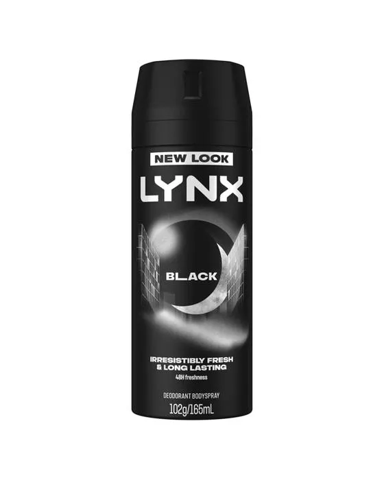 LYNX Bodyspray noir désodorisant - Poire congelée et bois de cèdre parfumé